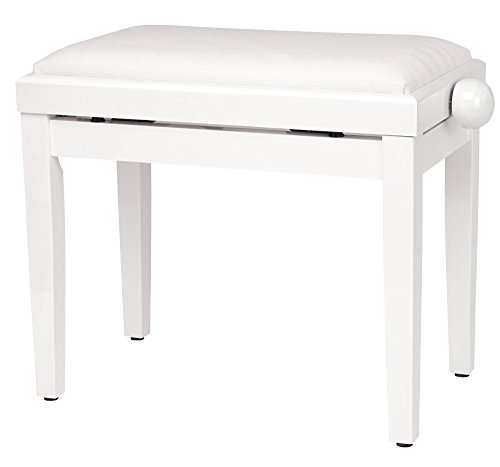 Classic Cantabile banquette de Piano en blanc brillant