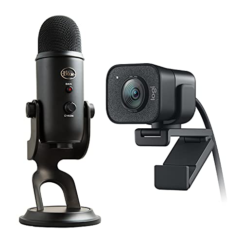 Blue Microphones Yeti Professional USB Microphone + Logitech StreamCam - Webcam de streaming en direct