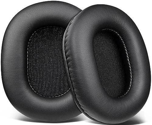 SOULWIT Mousse Coussin Coussinets pour Audio Technica ATH M50X M50XBT M50RD M40X M30X M20X MSR7 SX1 Monitor Casque Audio, en Cuir protéiné Plus Doux, en Mousse à mémoire de Forme Haute densité