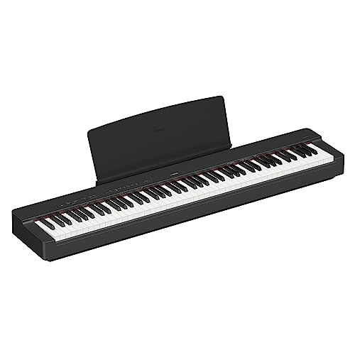 Yamaha P-225 Piano numérique léger et portable avec clavier Graded-Hammer-Compact à 88 touches et 24 voix instrumentales, en noir