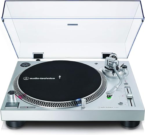 Audio-Technica LP120XUSBSV Platine Vinyle à Entraînement Direct (Analogue & USB) Argent