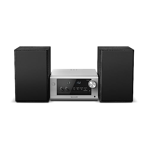 Panasonic SC-PM702EG-S Microchaîne Hi-FI Stéréo Compacte avec CD, Dab+/FM Radio, USB et Bluetooth, Hauts Parleurs 80W, Contrôle des Basses, Argent