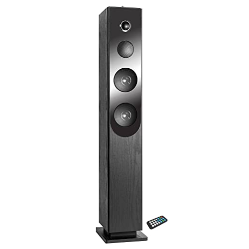 Tour de Son Blacktower+ avec Lecteur CD, Bluetooth, FM et USB, 100W + télécommande