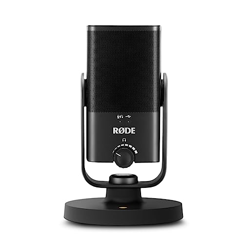 RØDE NT-USB - Mini Microphone USB à condensateur polyvalent de qualité studio avec logiciel gratuit pour les podcasts, le streaming, les jeux, la production musicale