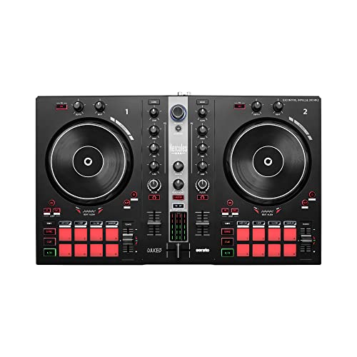 Hercules DJControl Inpulse 300 MK2 - Contrôleur DJ USB – 2 voies avec 16 pads et carte son intégrée