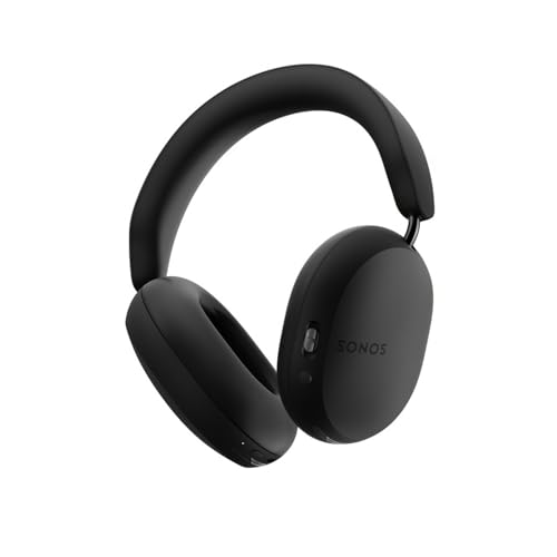 Sonos Ace - Casque Bluetooth sans Fil avec Réduction Active de Bruit - Jusqu'à 30 Heures d'autonomie - Audio Spatial - Suivi Dynamique des mouvements de la tête Dolby - Noir