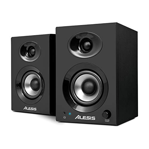 Alesis Elevate 3 MKII - Paire d'Enceintes PC Actives pour Monitoring Studio, Montage Vidéo, Gaming, Musique ou pour les Brancher à Votre Piano Numérique ou Clavier Maître