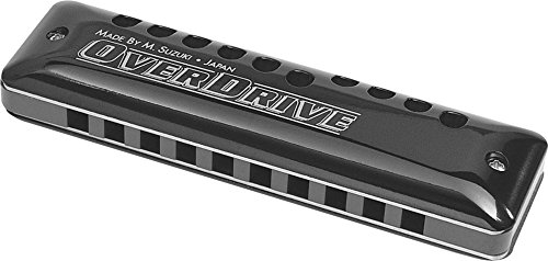 Suzuki MR300C Overdrive Harmonica diatonique en do 10 trous Noir