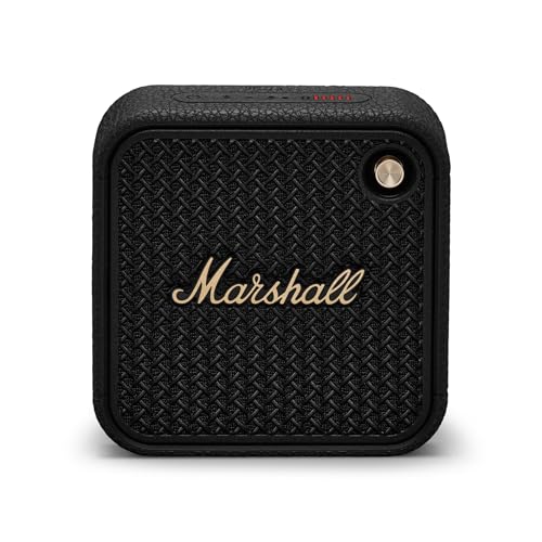 Marshall Willen II Haut-parleurs Bluetooth sans Fil 17 Heures de Lecture IP67 étanche Charge Rapide - Noir et Laiton