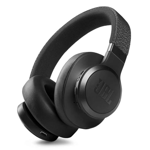 JBL Live 660NC – Casque audio supra-auriculaire sans fil – Écouteurs Bluetooth avec réduction de bruit et commande pour appels – Autonomie jusqu'à 50 heures – Noir