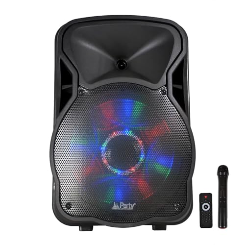 Party Sound & Light Enceinte Mobile amplifiée 700W PARTY12 LEDs RVB USB/BT/SD/FM PARTY12