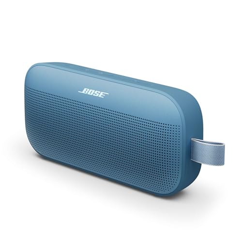 Bose SoundLink Flex (2e génération) Enceinte Bluetooth, Enceinte d’extérieur Portable avec Son Haute fidélité, 12 Heures d’autonomie, Étanche à l’Eau et étanche à la poussière, Bleu Crépuscule