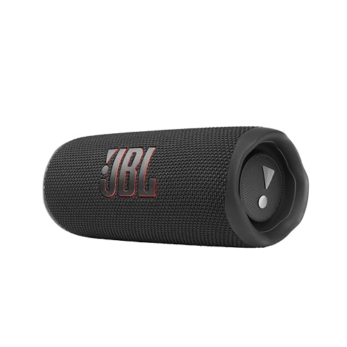 JBL Flip 6 – Enceinte Bluetooth portable et étanche à l'eau et à la poussière, haut-parleur haute fréquence pour des basses profondes, 12 heures d'autonomie, en noir