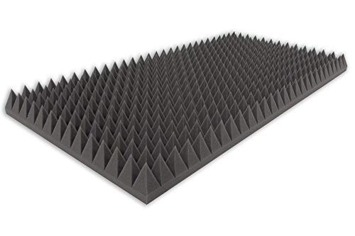 Mousse pyramidale type 100 x 50 x 7 cm Tapis d'isolation acoustique pour une isolation acoustique efficace