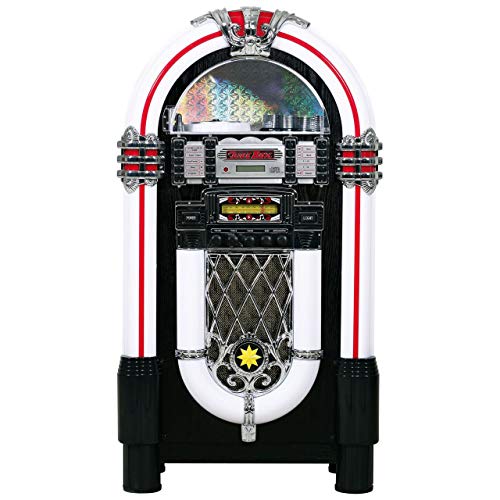 ARCADE JEUX - Juke Box MODELE Retro - Jukebox rétro - Fabrication de Haute qualité - 66,5x39,5x115 - Noir